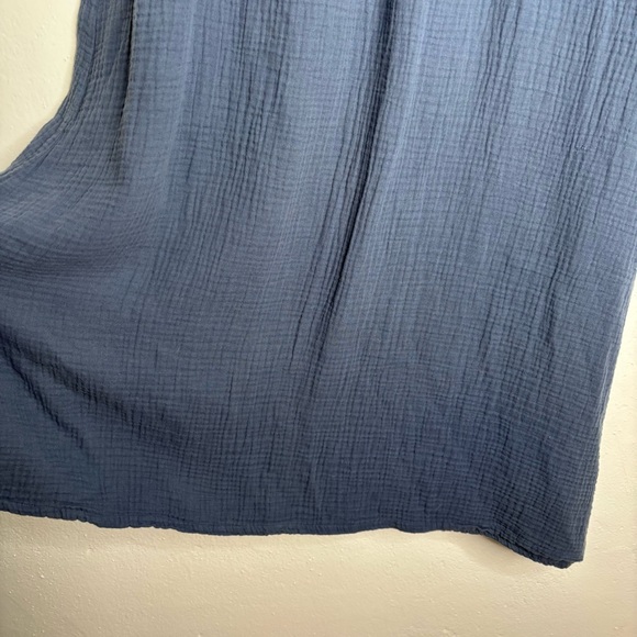 Bryn Walker Blue Cotton Gauze Market Maxi Skirt Size M EUC - Picture 4 of 8
